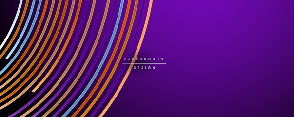 Abstract colorful lines vector background. Internet, big data and technology connections concept, abstract template
