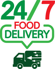 Food delivery icon sign design