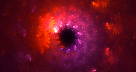 3D rendering abstract round light background