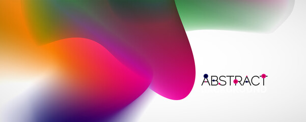 Fluid color gradient abstract background, trendy colorful wallpaper. Vector illustration for placards, brochures, posters, banners and covers
