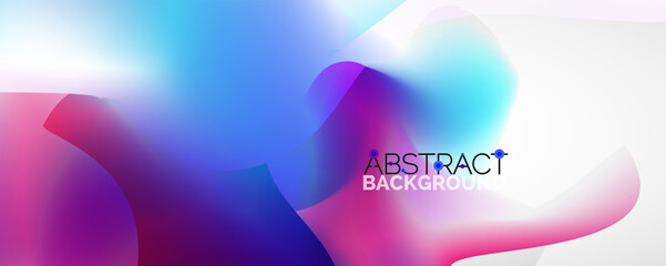 Fluid color gradient abstract background, trendy colorful wallpaper. Vector illustration for placards, brochures, posters, banners and covers
