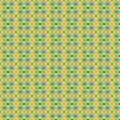 IIllustration with repetitive geometric shapes, trendy color # FFCC66 Illuminating. Abstract background for web pattern, wallpaper, digital graphics, packaging, objects and artistic decor.