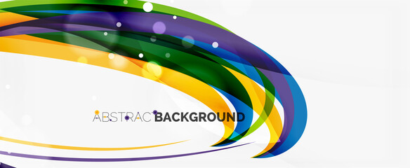 Waves and lines trendy design template for business or technology presentation, internet poster or web brochure cover, wallpaper