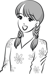 vector cartoon young people set 