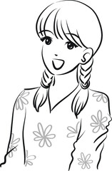 vector cartoon young people set 