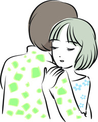 vector cartoon young people set 