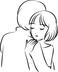 vector cartoon young people set 