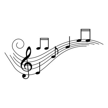 Music notes vector
