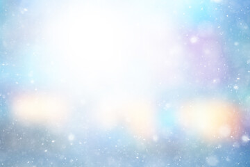 Naklejka premium abstract blue background snow snowflakes, new year, glow design
