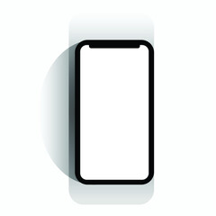 Mobile phone or Smartphone vector technology on white background