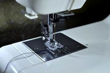 fragment of a modern sewing machine
