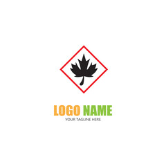 Maple leaf vector illustration design template