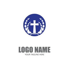 Gravestone Logo Template vector symbol nature