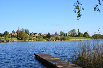 Fototapeta premium Urlaubsort Wustrow an der Mecklenburgischen Seenplatte 