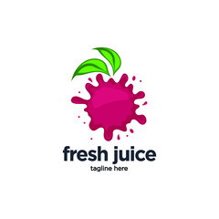 Obraz premium Logo Of Fresh Juice. Fresh Juice logo designs concept vector, Sweet Drink logo symbol