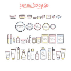 Various Cosmetic Beauty Product Bottle Set