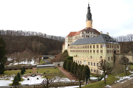 Blick zum Schloss Weesenstein