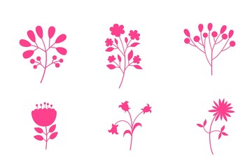 illustration of an background with  pink flowers