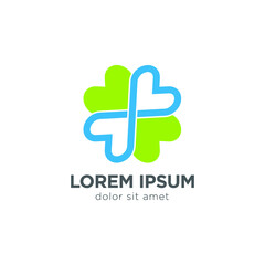 Medical pharmacy logo design template.- vector illustrator 