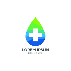 Fototapeta premium Medical pharmacy logo design template.- vector illustrator 