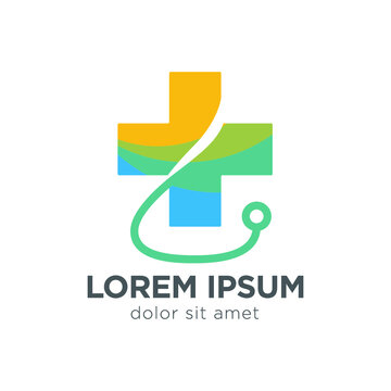 medical logo icon design template elements 