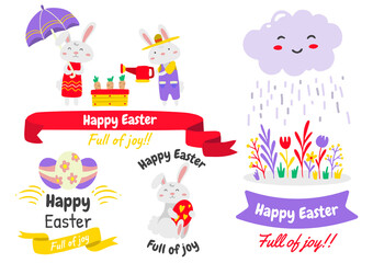 Easter Vector illustration for banner