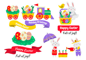 Easter Vector illustration for banner