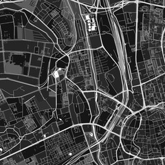 Gottingen, Germany dark vector art map