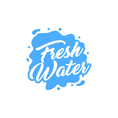 Pure water abstract sign. Water drop symbol. Branding Identity Corporate logo design template Isolated on a white background 