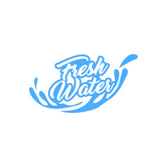 Pure water abstract sign. Water drop symbol. Branding Identity Corporate logo design template Isolated on a white background 