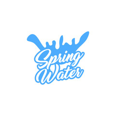 Pure water abstract sign. Water drop symbol. Branding Identity Corporate logo design template Isolated on a white background 