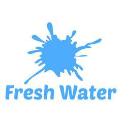 Pure water abstract sign. Water drop symbol. Branding Identity Corporate logo design template Isolated on a white background 