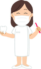 歯科衛生士のイラスト