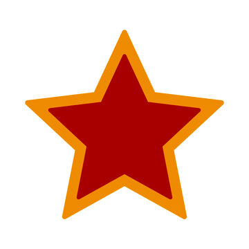 Communist red star icon isolated on white - Vector high quality illustration 