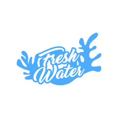 Pure water abstract sign. Water drop symbol. Branding Identity Corporate logo design template Isolated on a white background 