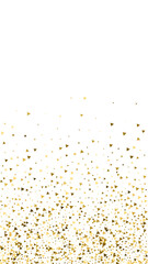 Gold triangles luxury sparkling confetti. Scattere