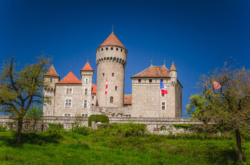 Fototapeta na wymiar Le château de Montrottier, Lovagny