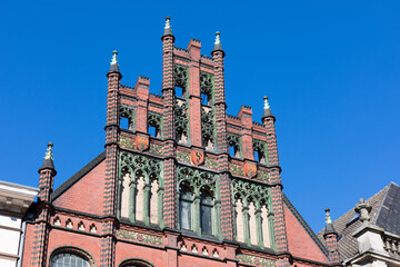 Fototapeta premium Fassade von einem alten Gebäude in Minden, NRW, Detuschland