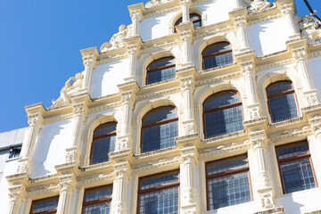 Obraz premium Fassade von einem alten Gebäude in Minden, NRW, Detuschland