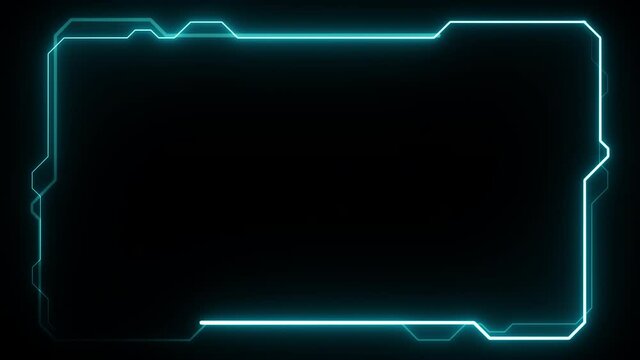 futuristic sci-fi interface neon background