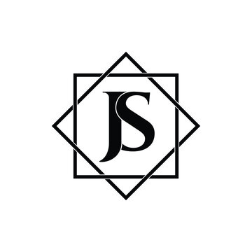 Letter JS luxury logo design vector