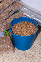 Fuel for pellet stove (biomass).