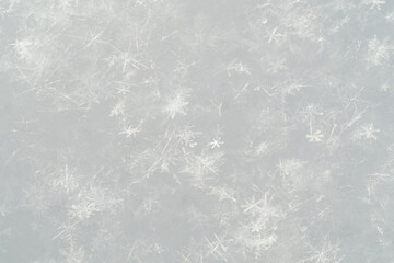 Fototapeta premium Detail of snowflakes in winter.