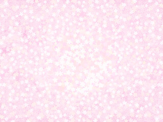 ピンク色の桜を敷き詰めた背景