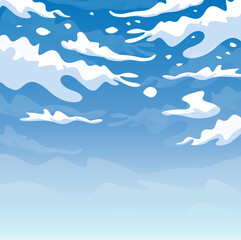 Blue sky background with clouds
