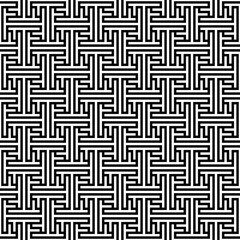 Seamless abstract geometric background. Vector black white pattern