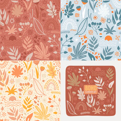 patterns set with bohemian decor