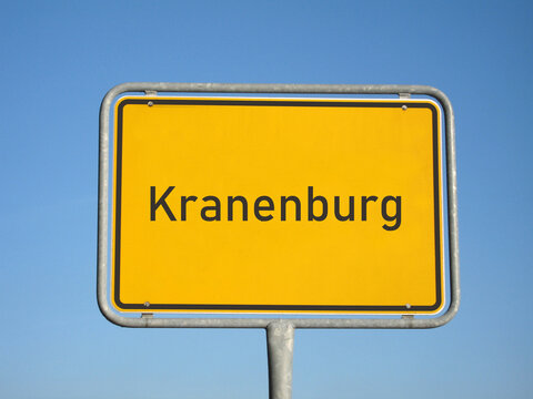 Ortsschild Kranenburg