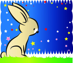 vector cartoon rabbit