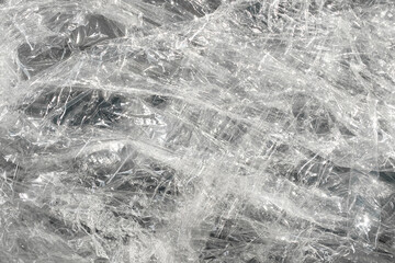 Transparent plastic packaging polyethylene film